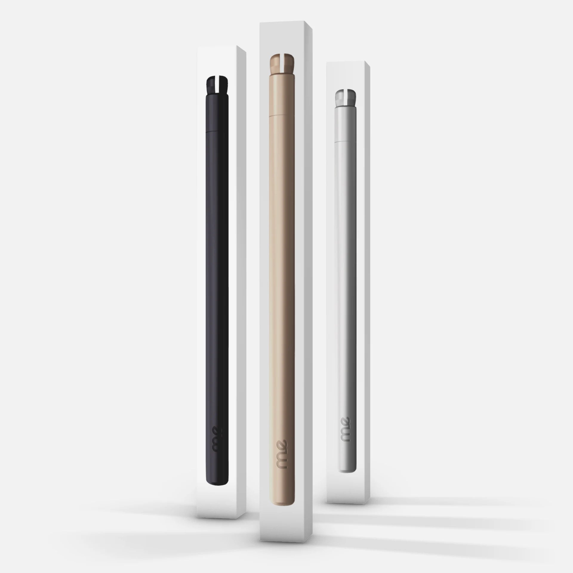 Pencil / Aluminium pen for replaceable disposable refills - Silver