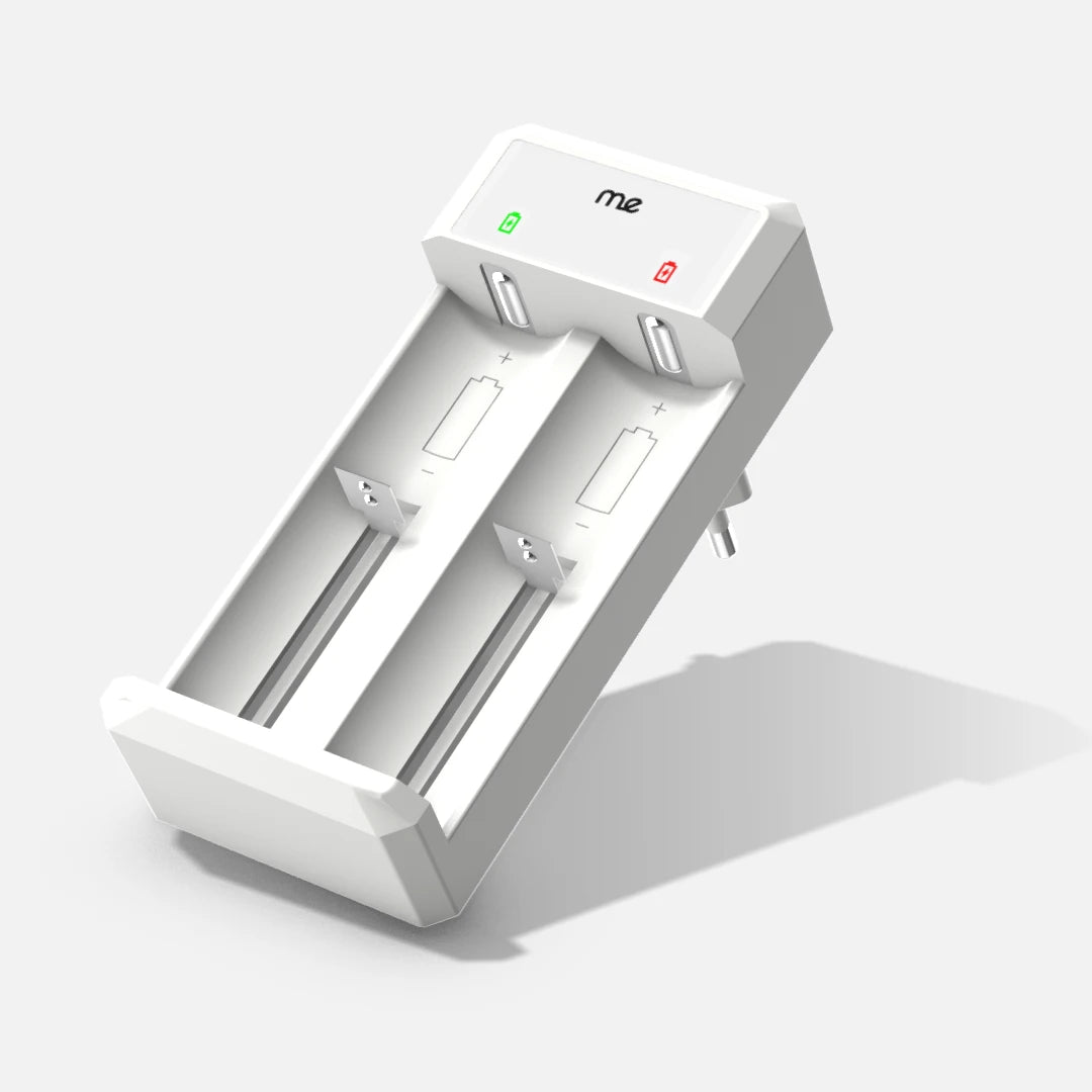 ME mains charger for 4.2V Li-ion batteries (2-slot)