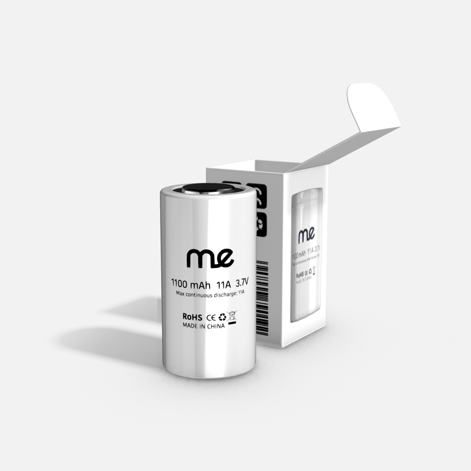 ME 18350 1100mAh 3.7V Li-ion battery – 1 pc.